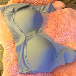 Seamless Light Blue Women's Bra